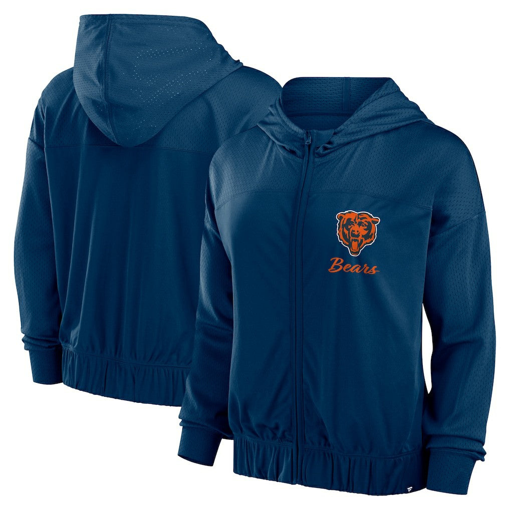 Chicago Bears Women's Script Lock Full-Zip Hoodie | NFL Hot