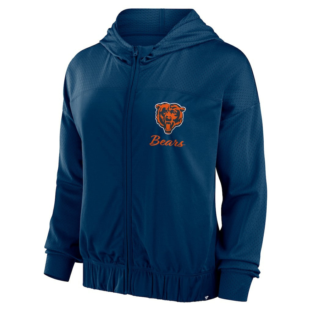 Chicago Bears Women's Script Lock Full-Zip Hoodie | NFL Hot