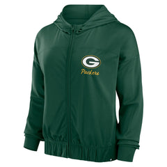 Green Bay Packers Women's Script Lock Full-Zip Hoodie | NFL Hot
