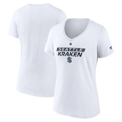 Seattle Kraken Fanatics Women's Authentic Pro Core Primary V-Neck T-Shirt -  NHL T-shirts