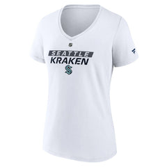 Seattle Kraken Fanatics Women's Authentic Pro Core Primary V-Neck T-Shirt -  NHL T-shirts