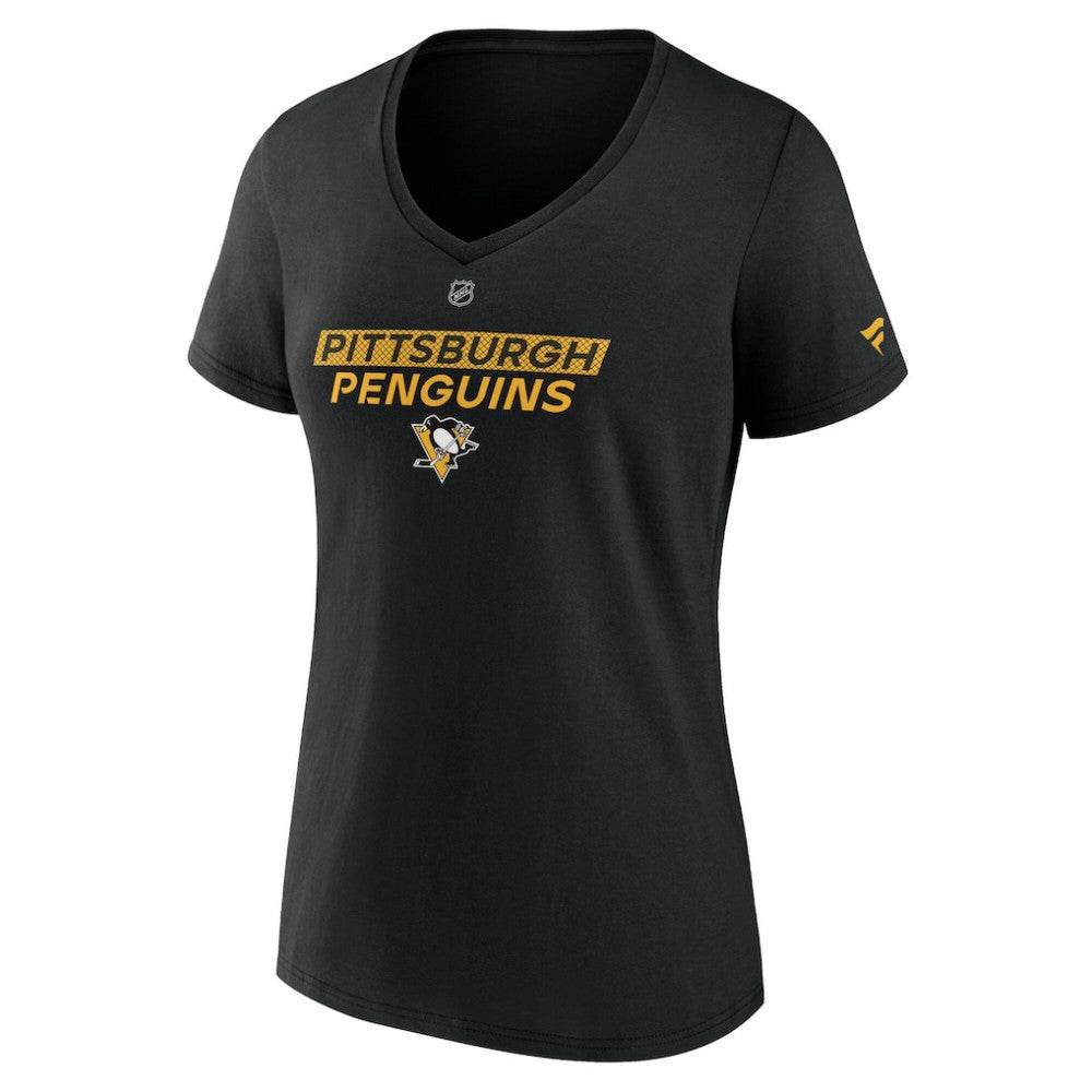 Pittsburgh Penguins Fanatics Women's Authentic Pro Core Primary V-Neck T-Shirt -  NHL T-shirts