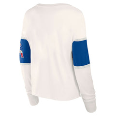 New England Patriots Women's Antique Block Long Sleeve T-Shirt | NFL Discount