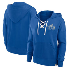 Dallas Cowboys Women's Blitz Left Lace-Up Pullover Hoodie | NFL New