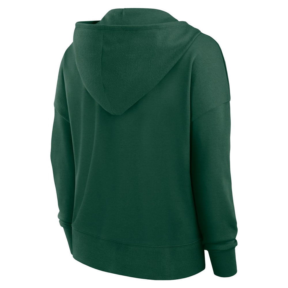 Green Bay Packers Women's Blitz Left Lace-Up Pullover Hoodie | NFL Online