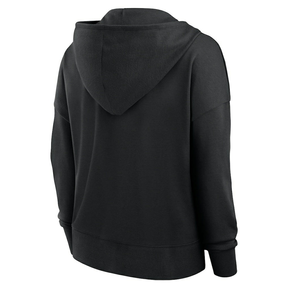 New Orleans Saints Women's Blitz Left Lace-Up Pullover Hoodie | NFL Near me