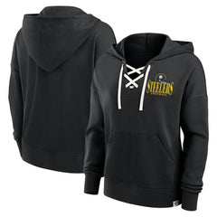 Pittsburgh Steelers Women's Blitz Left Lace-Up Pullover Hoodie | NFL Online