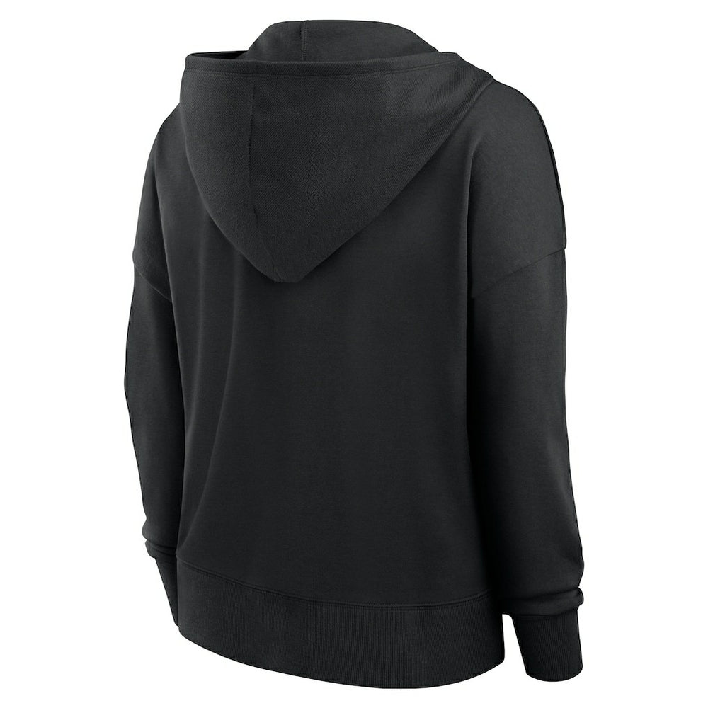 Pittsburgh Steelers Women's Blitz Left Lace-Up Pullover Hoodie | NFL Online