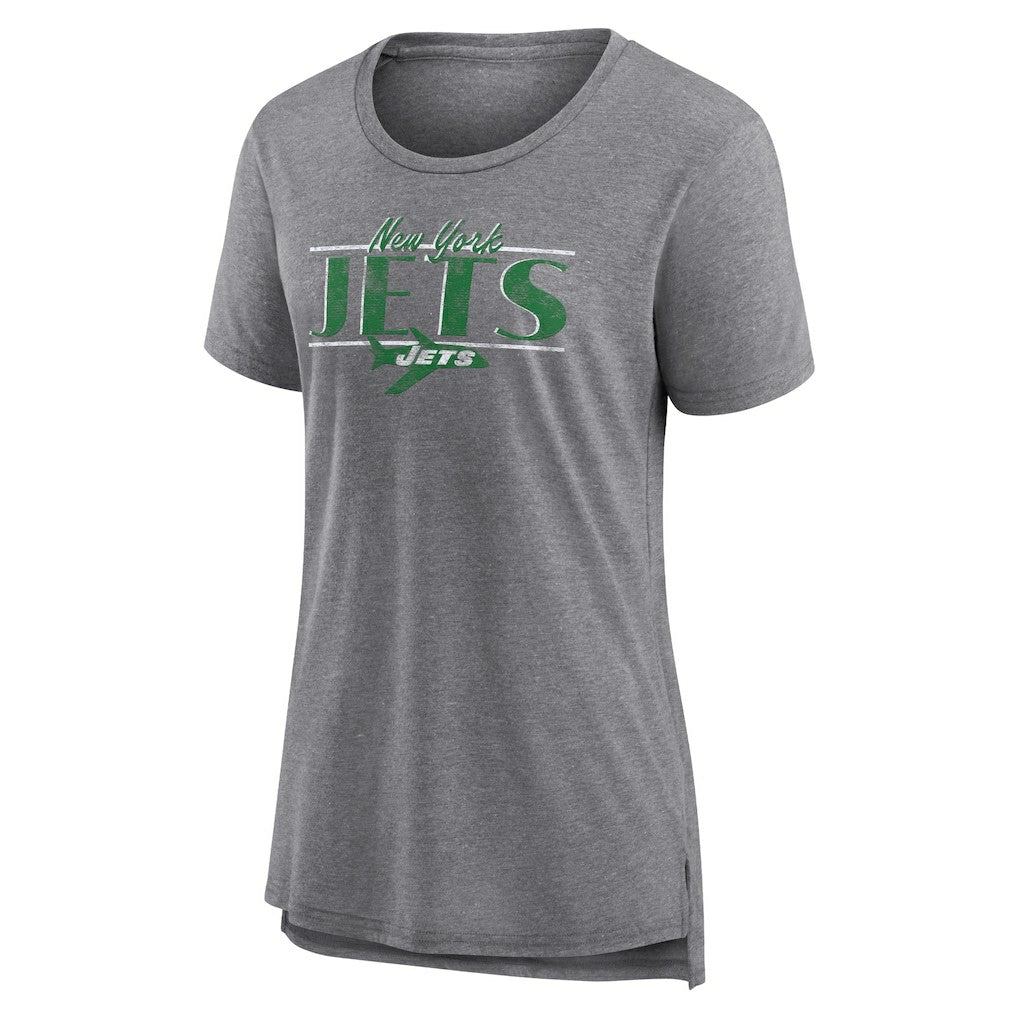 New York Jets Women's Up the Middle Tri-Blend T-Shirt | NFL Outlet
