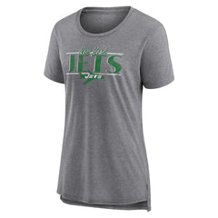 New York Jets Women's Up the Middle Tri-Blend T-Shirt | NFL Outlet
