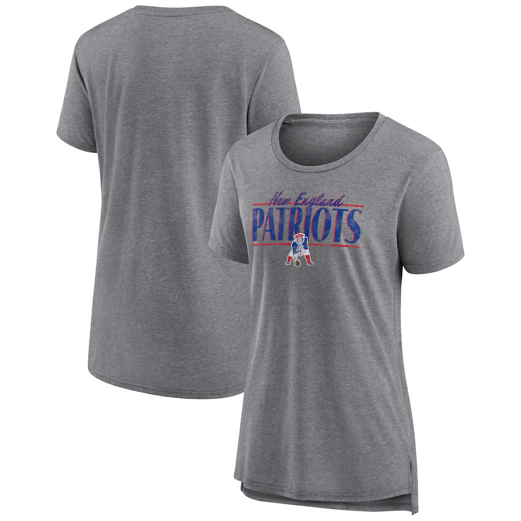 New England Patriots Women's Up the Middle Tri-Blend T-Shirt | NFL Hot