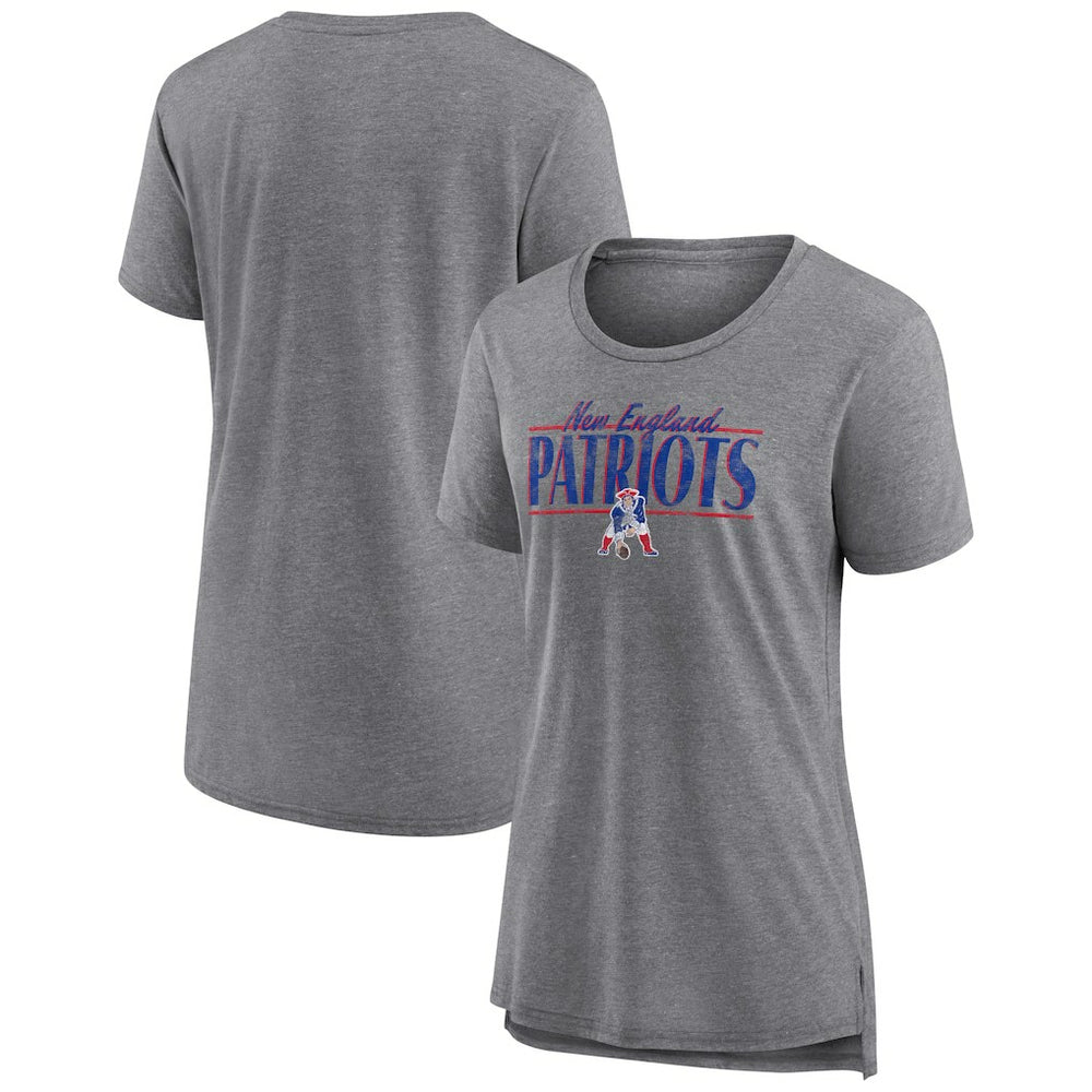 New England Patriots Women's Up the Middle Tri-Blend T-Shirt | NFL Hot