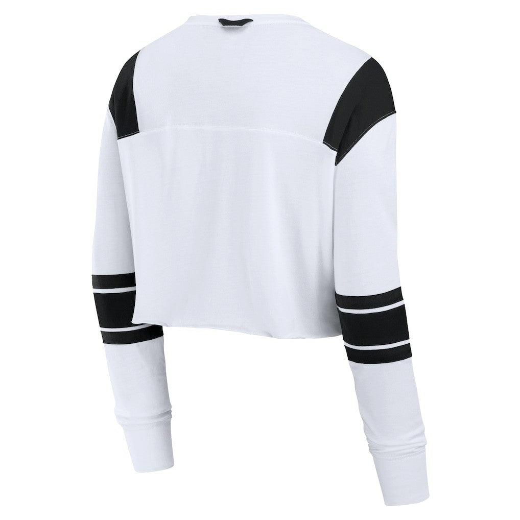 New York Jets Women's Stretch Cropped Fashion Long Sleeve T-Shirt | NFL Online