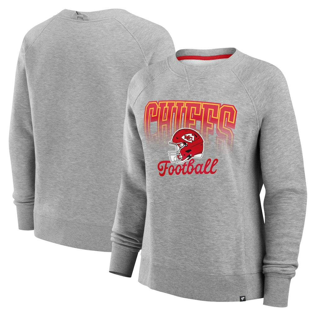 Kansas City Chiefs Women's Hit Hard Fleece Pullover Sweatshirt | NFL Outlet