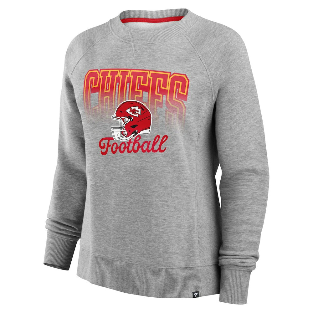Kansas City Chiefs Women's Hit Hard Fleece Pullover Sweatshirt | NFL Outlet