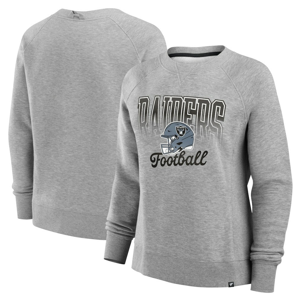 Las Vegas Raiders Women's Hit Hard Fleece Pullover Sweatshirt | NFL New