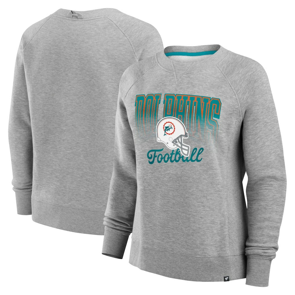 Miami Dolphins Women's Hit Hard Fleece Pullover Sweatshirt | NFL Online
