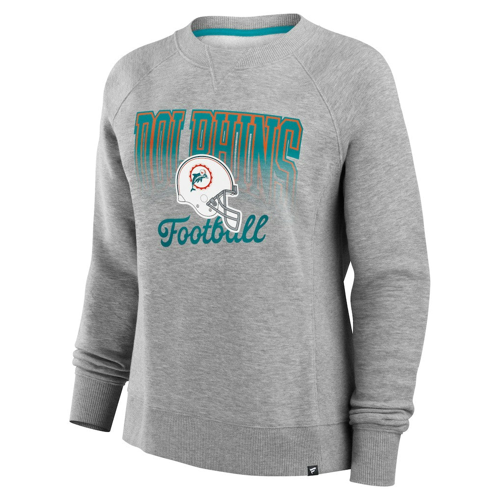 Miami Dolphins Women's Hit Hard Fleece Pullover Sweatshirt | NFL Online