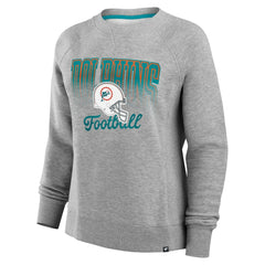 Miami Dolphins Women's Hit Hard Fleece Pullover Sweatshirt | NFL Online