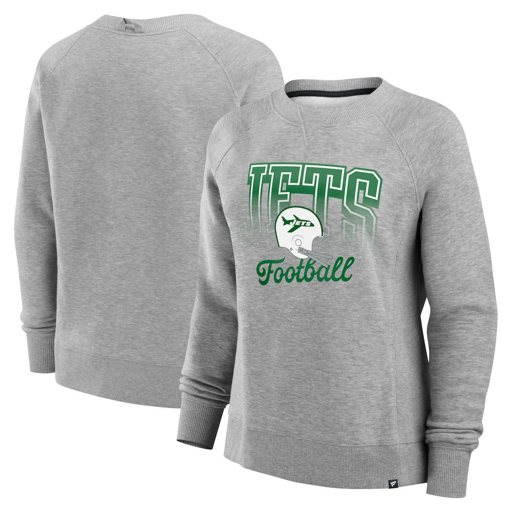 New York Jets Women's Hit Hard Fleece Pullover Sweatshirt | NFL US