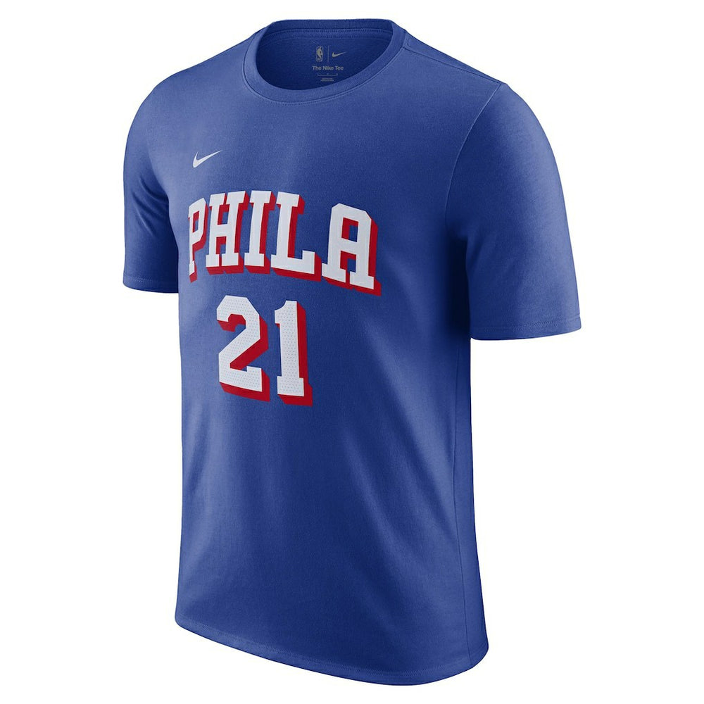 Royal Joel Embiid Philadelphia 76ers Name & Number T-Shirt | NBA