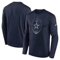 Dallas Cowboys Icon Legend Performance Long Sleeve T-Shirt | NFL US