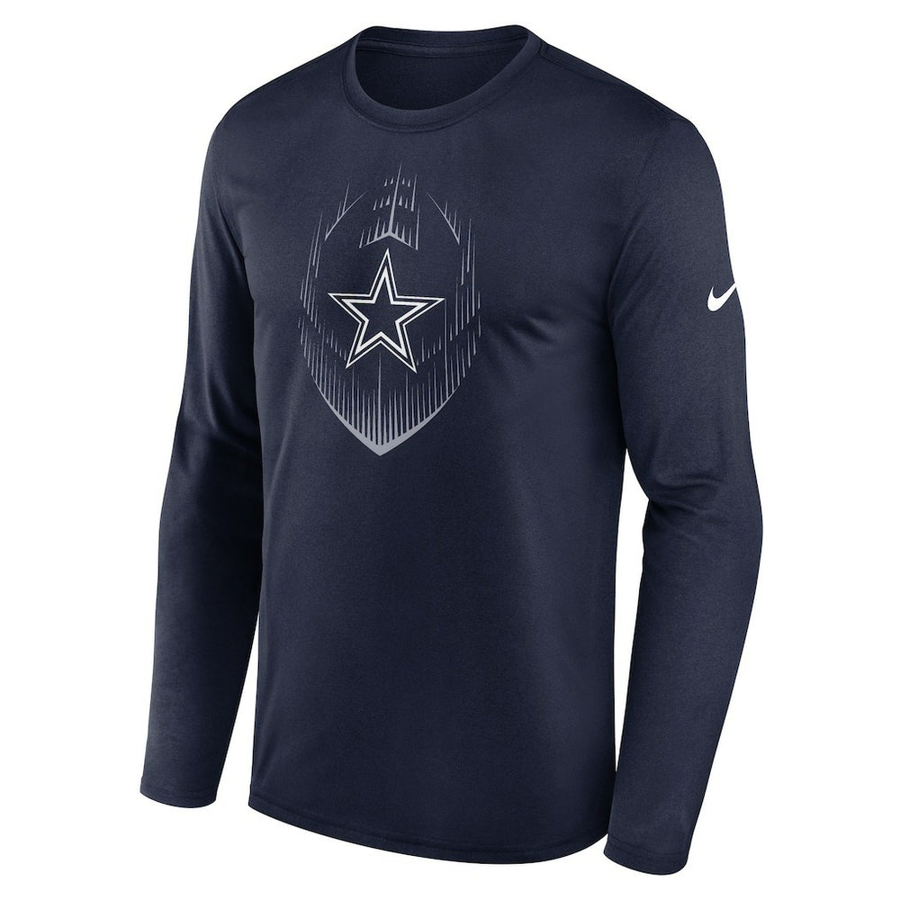Dallas Cowboys Icon Legend Performance Long Sleeve T-Shirt | NFL US