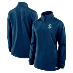 Seattle Kraken Fanatics Women's Authentic Pro Rink Lightweight Quarter-Zip Pullover Sweatshirt -  NHL Sweatshirts