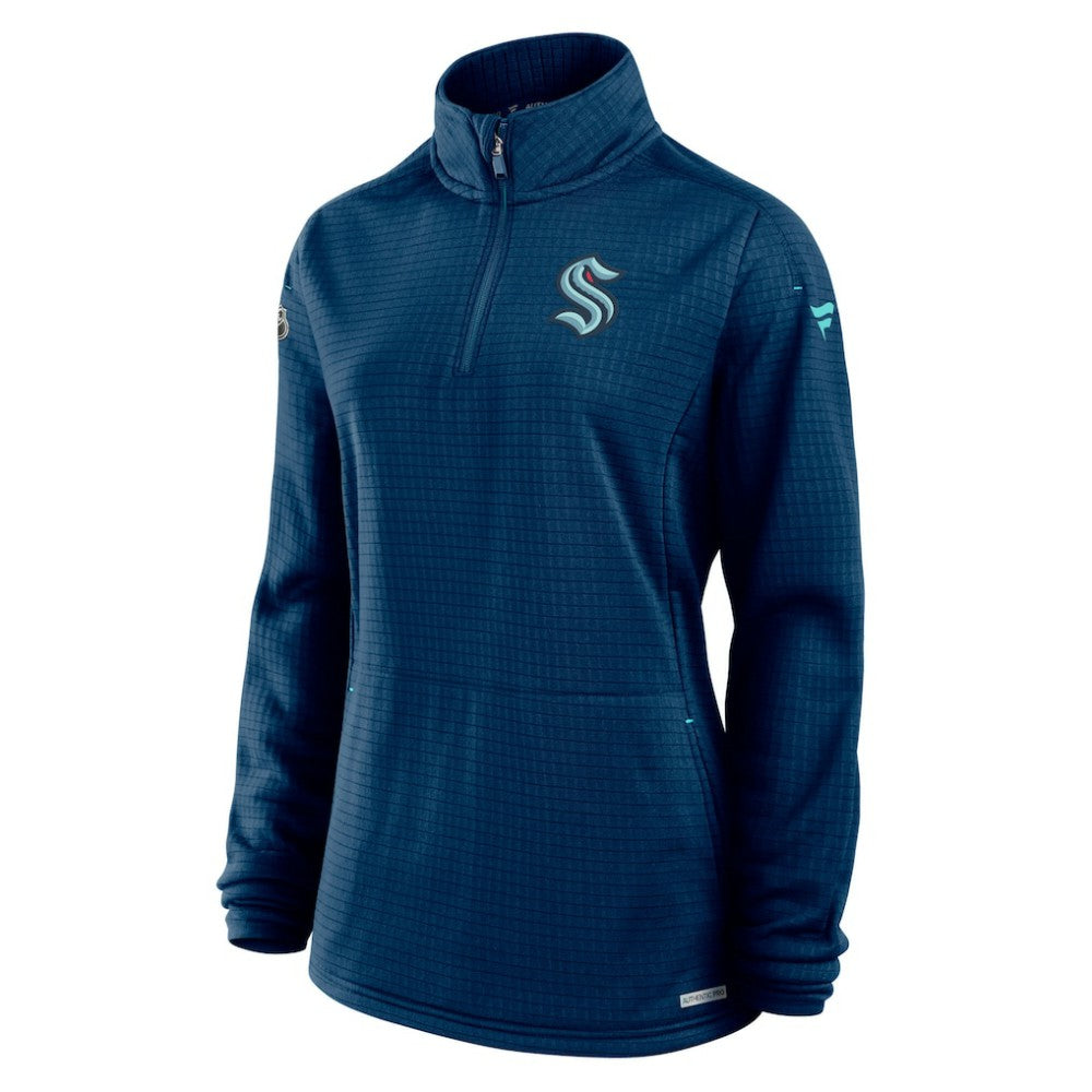 Seattle Kraken Fanatics Women's Authentic Pro Rink Lightweight Quarter-Zip Pullover Sweatshirt -  NHL Sweatshirts