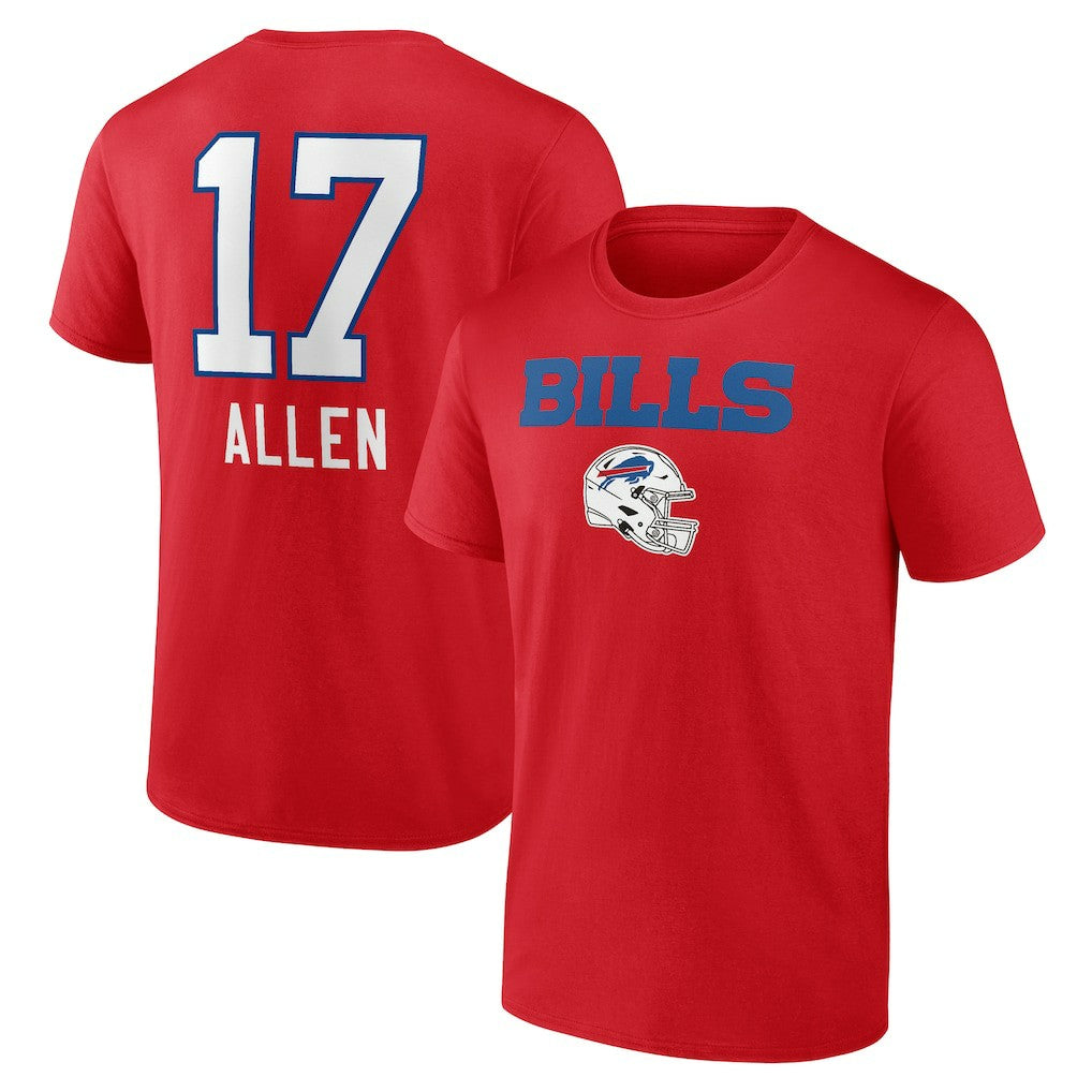 Buffalo Bills Josh Allen  Team Wordmark Player Name & Number T-Shirt | NFL Online