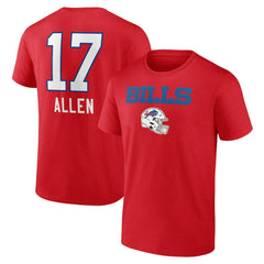 Buffalo Bills Josh Allen  Team Wordmark Player Name & Number T-Shirt | NFL Online