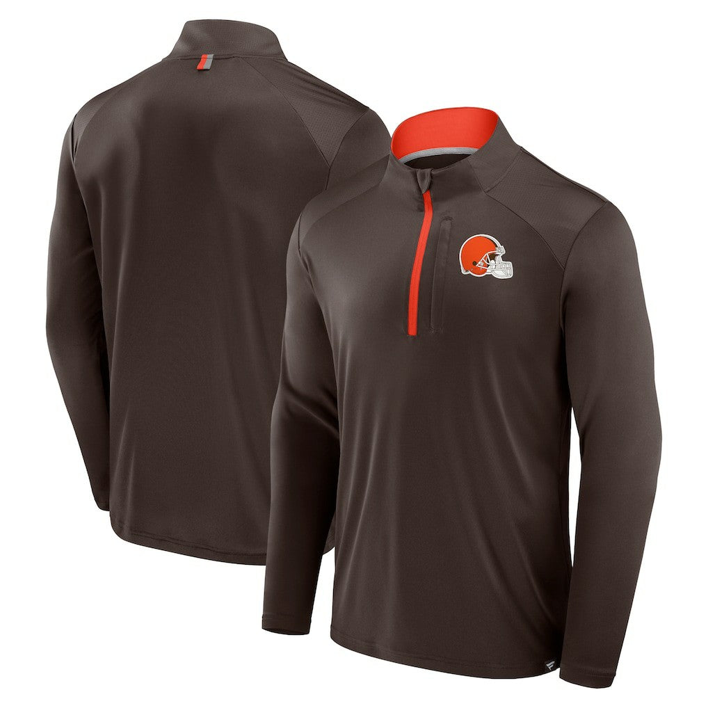 Cleveland Browns Defender Long Sleeve Quarter-Zip Jacket | NFL Discount