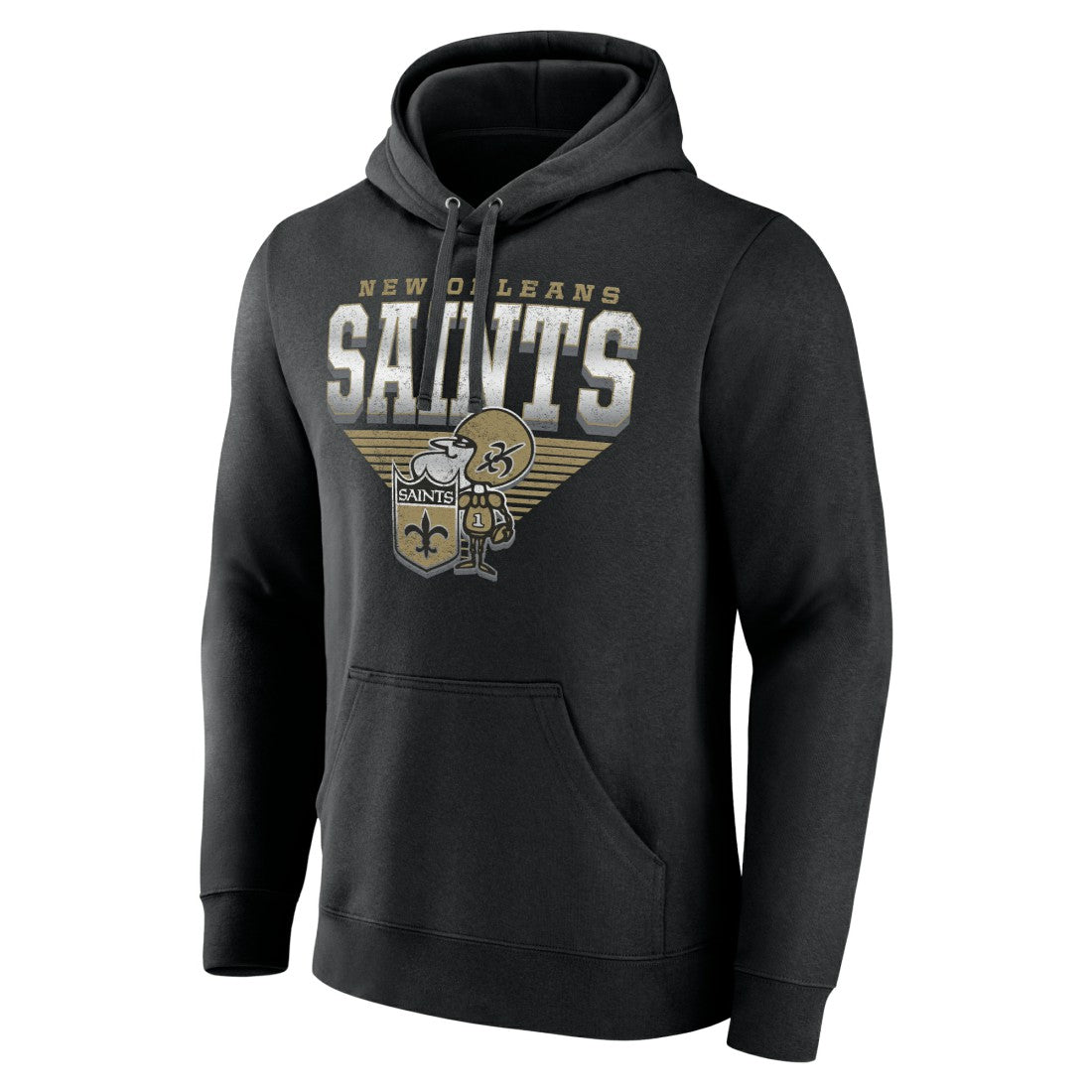 New Orleans Saints Geometric Chrome Pullover Hoodie | NFL US