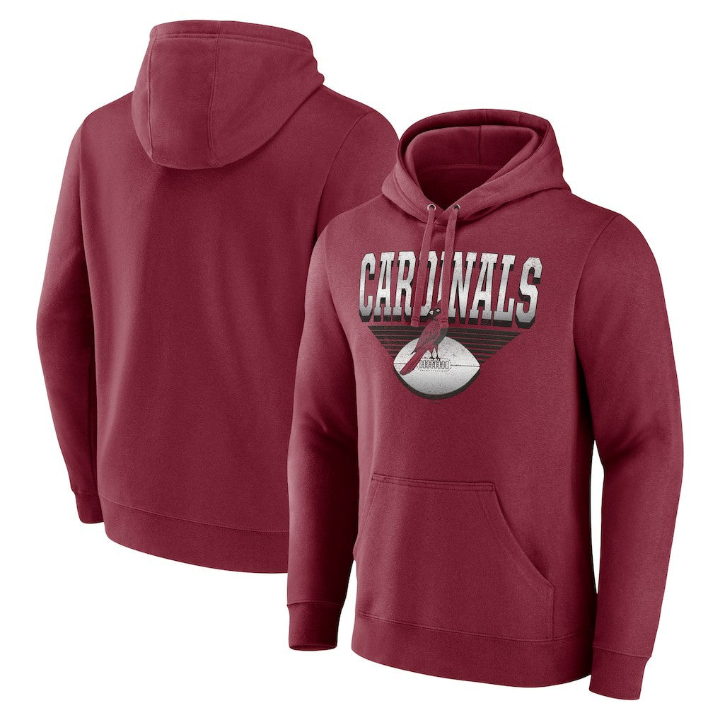 Arizona Cardinals Geometric Chrome Pullover Hoodie | NFL Discount
