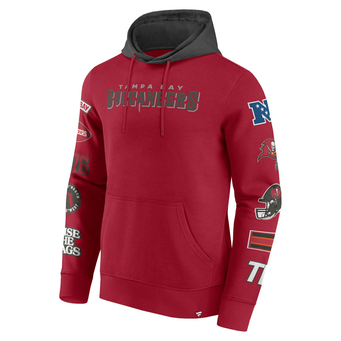 Tampa Bay Buccaneers Patched Out Pullover Hoodie | NFL Hot