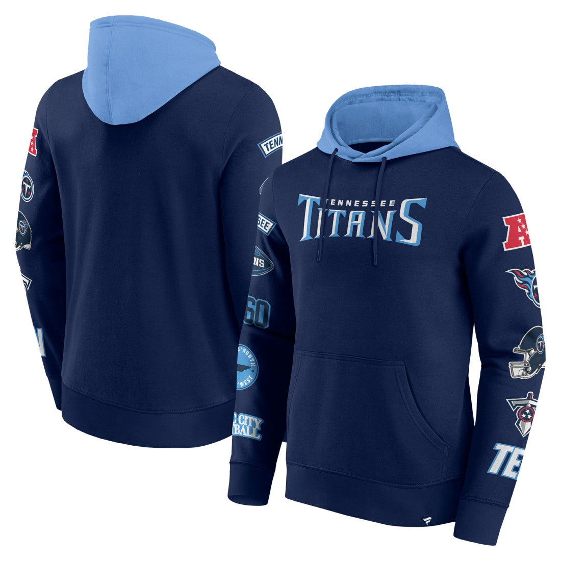 Tennessee Titans Patched Out Pullover Hoodie | NFL Hot