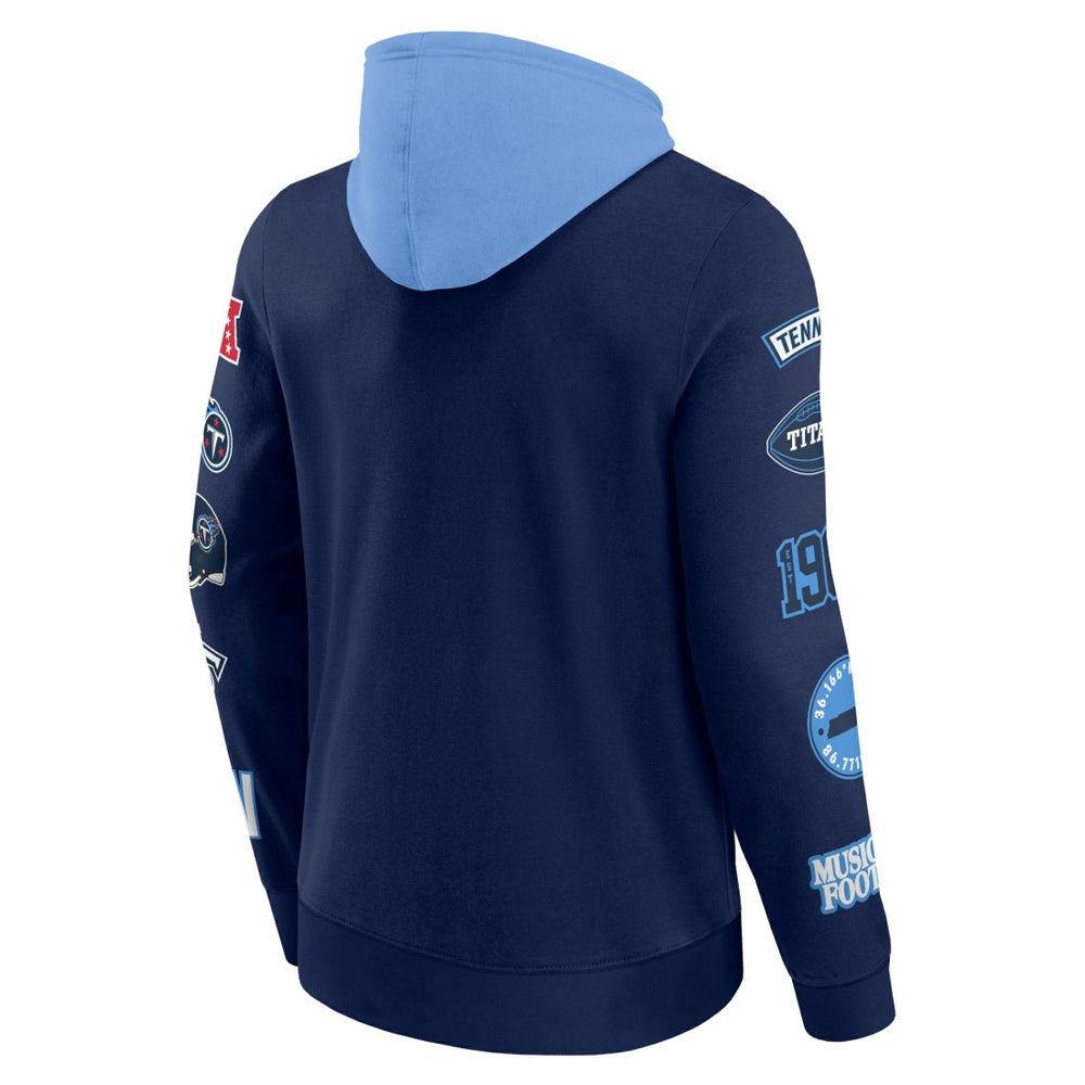 Tennessee Titans Patched Out Pullover Hoodie | NFL Hot