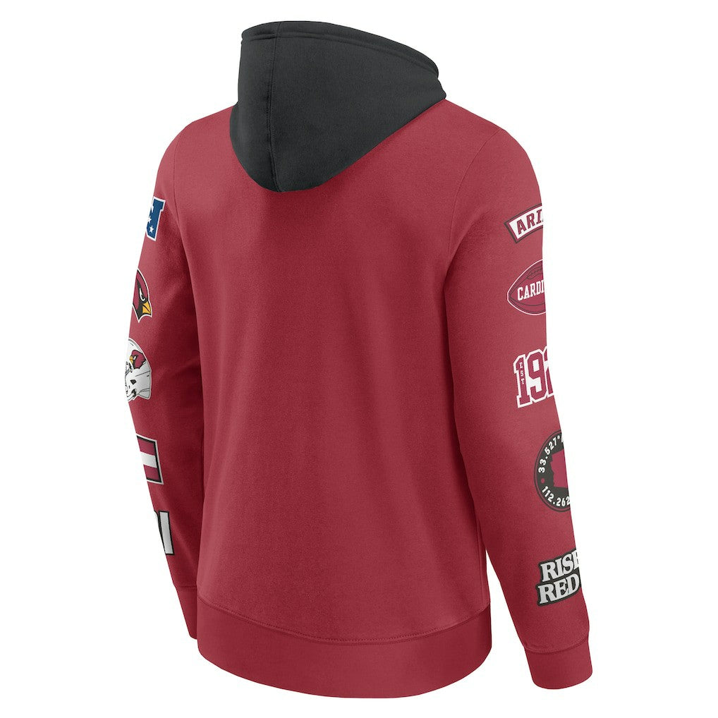 Arizona Cardinals Patched Out Pullover Hoodie | NFL Online