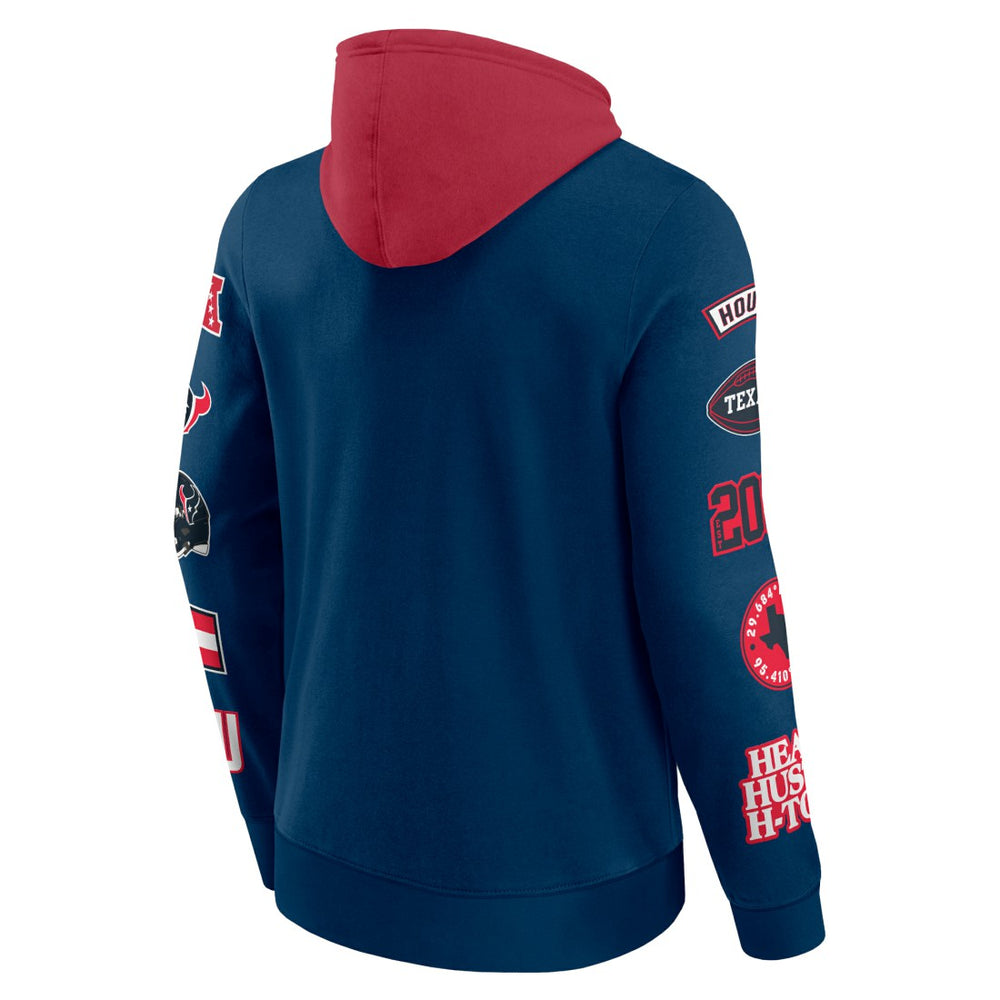 Houston Texans Patched Out Pullover Hoodie | NFL Sale