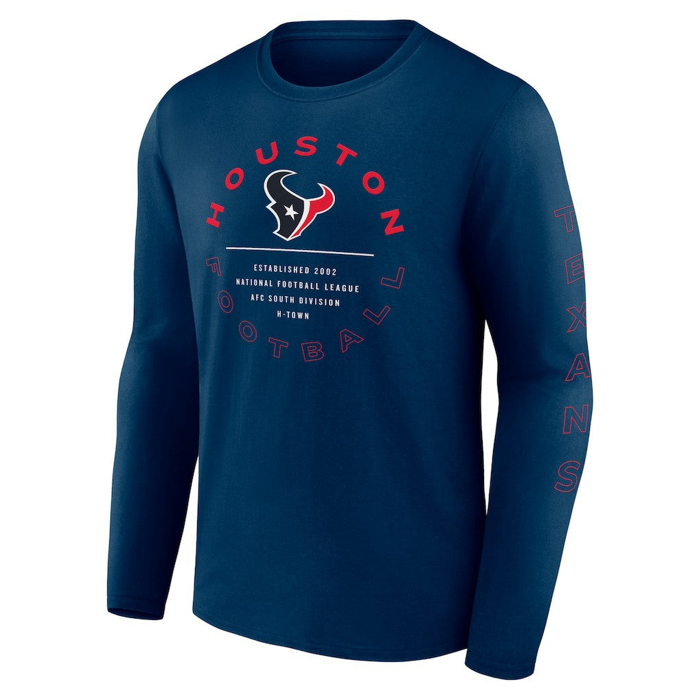Houston Texans Stat Sheet Long Sleeve T-Shirt | NFL Outlet