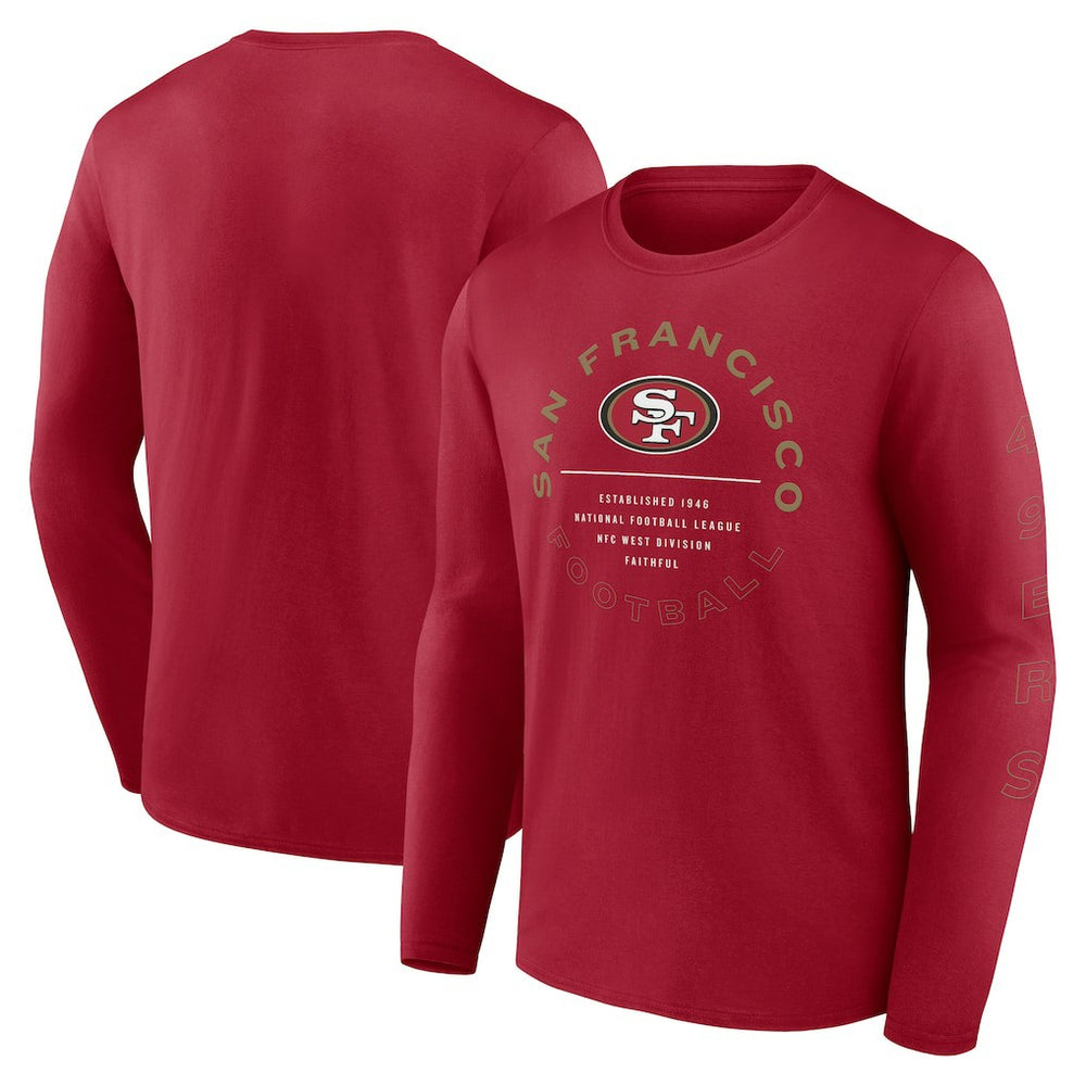San Francisco 49ers Stat Sheet Long Sleeve T-Shirt | NFL New