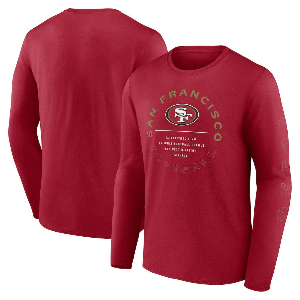 San Francisco 49ers Stat Sheet Long Sleeve T-Shirt | NFL New
