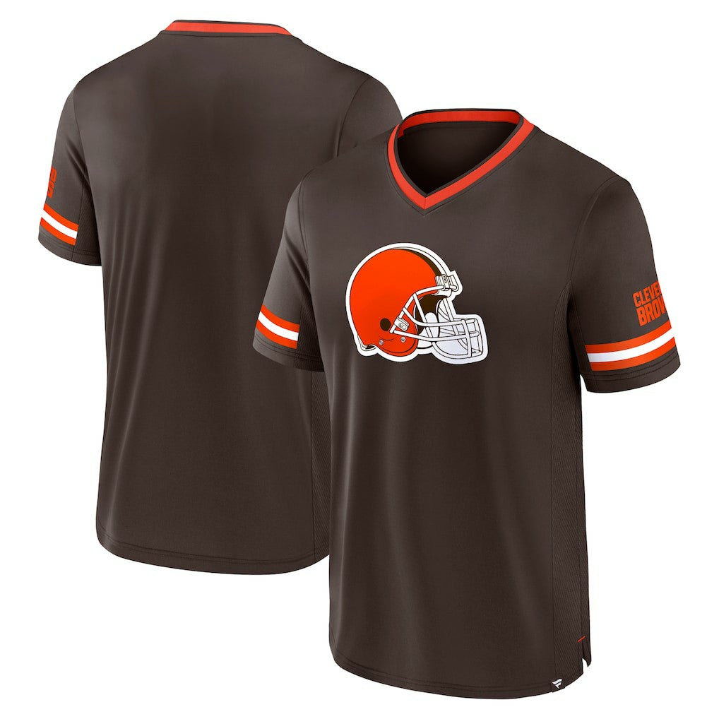 Cleveland Browns Stripe Stacking T-Shirt | NFL Discount