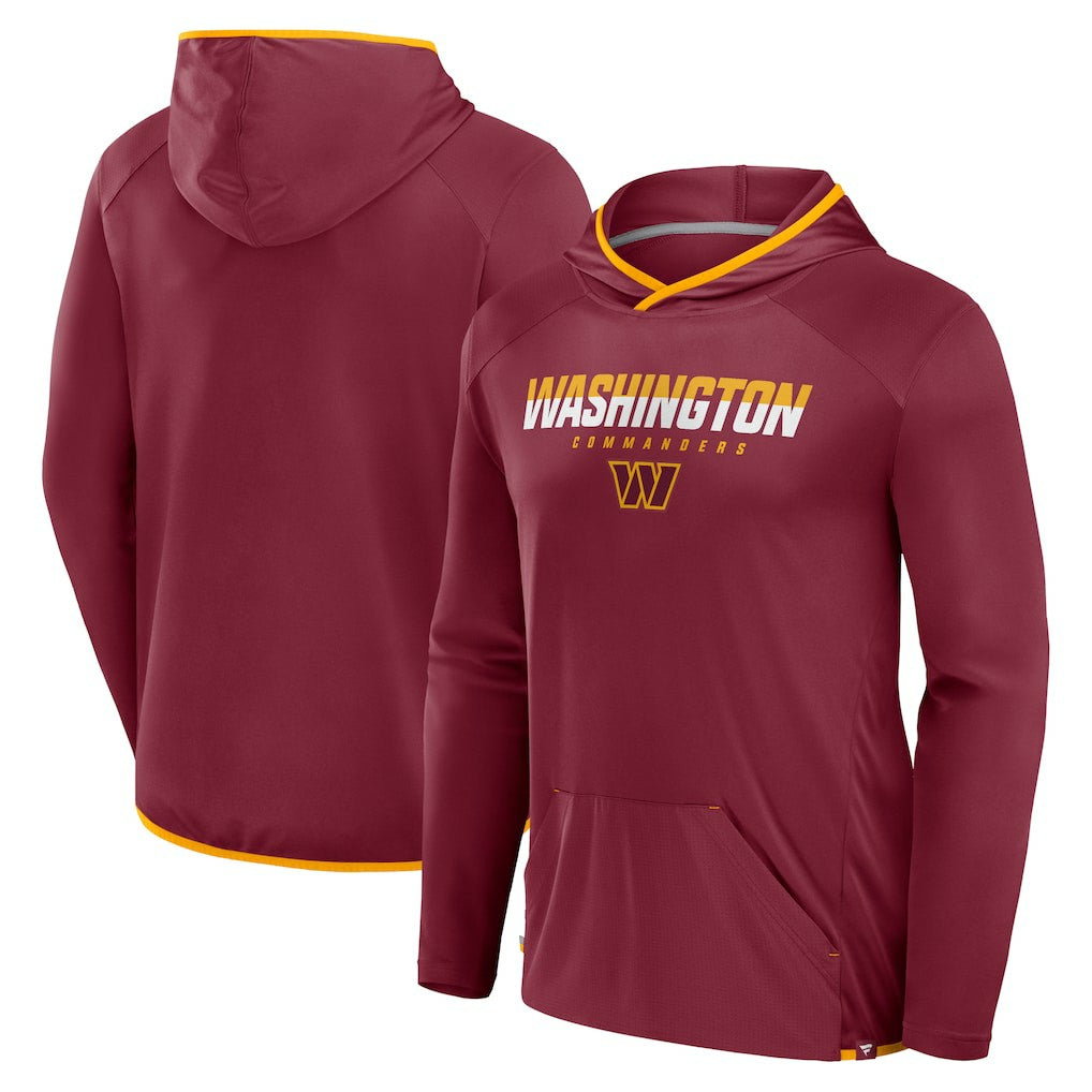 Washington Commanders Transitional Defender Hoodie Long Sleeve T-Shirt | NFL Outlet