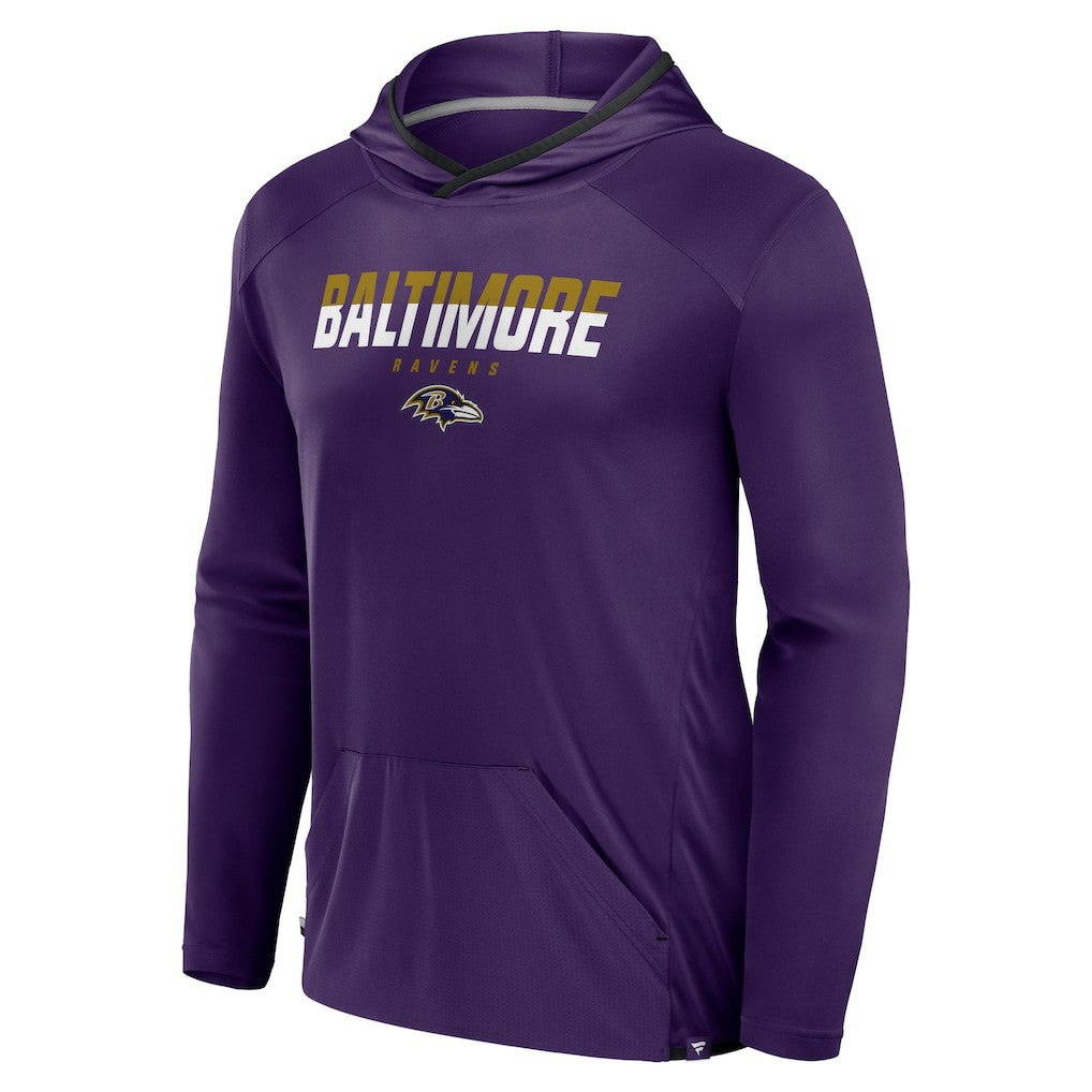 Baltimore Ravens Transitional Defender Hoodie Long Sleeve T-Shirt | NFL Discount
