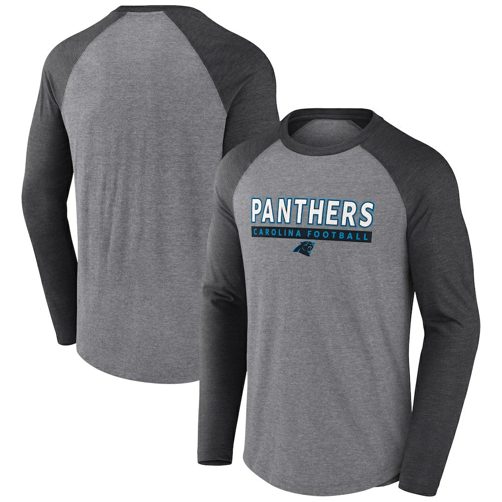 Carolina Panthers Tri-Blend Raglan Long Sleeve T-Shirt | NFL US