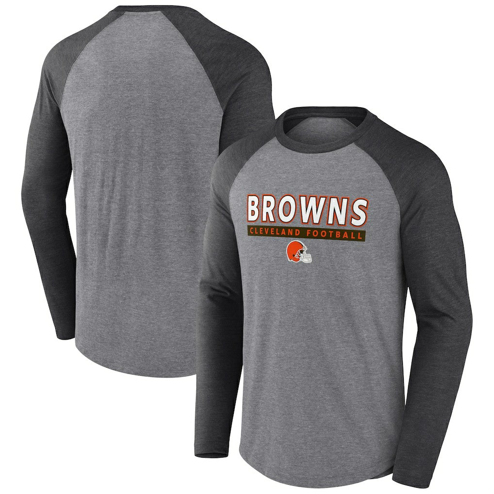 Cleveland Browns Tri-Blend Raglan Long Sleeve T-Shirt | NFL Online