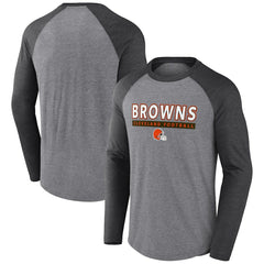 Cleveland Browns Tri-Blend Raglan Long Sleeve T-Shirt | NFL Online