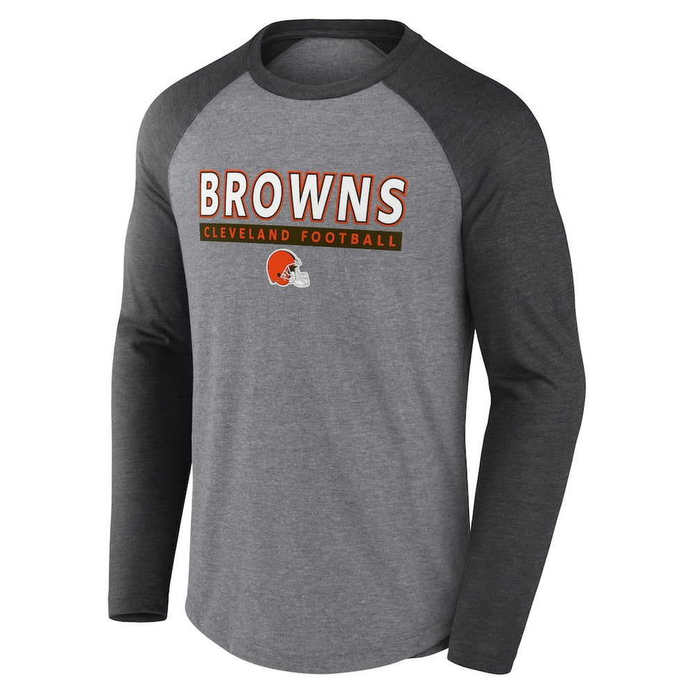 Cleveland Browns Tri-Blend Raglan Long Sleeve T-Shirt | NFL Online
