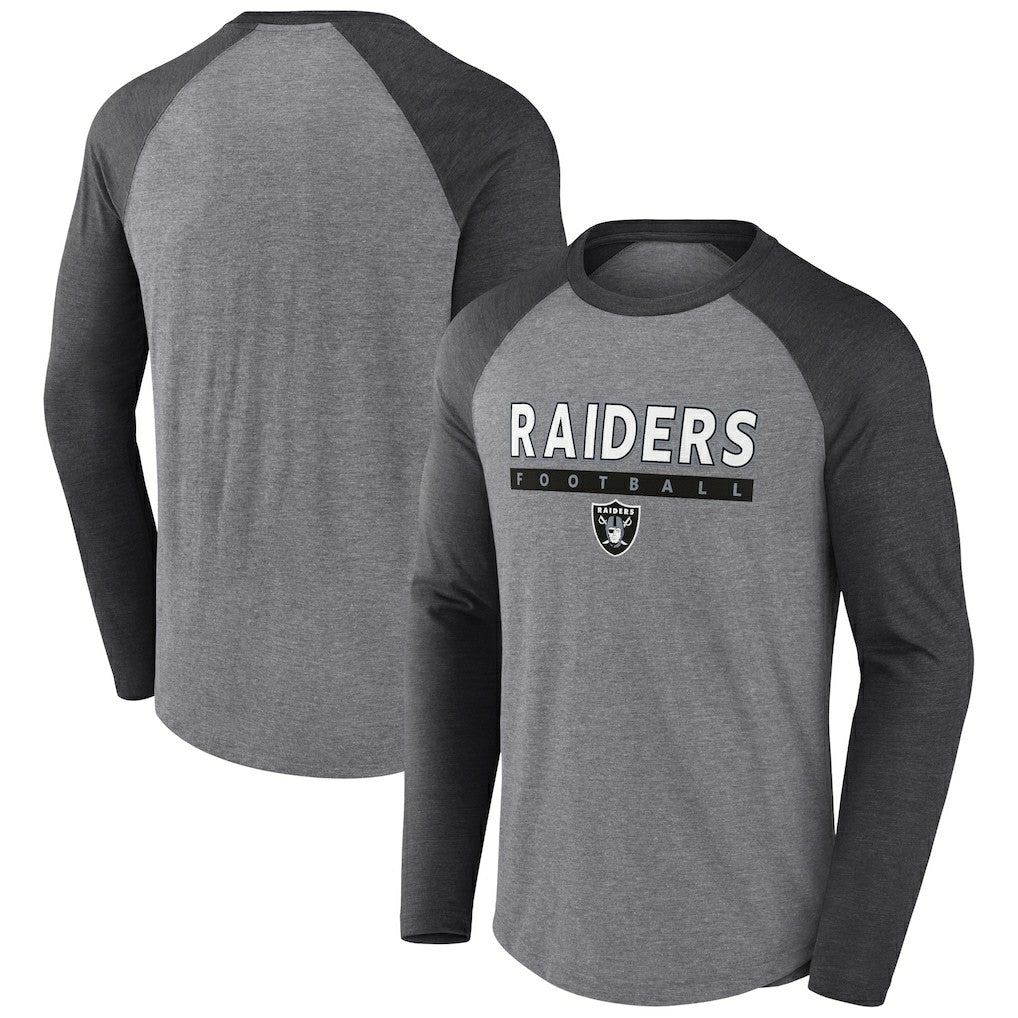 Las Vegas Raiders Tri-Blend Raglan Long Sleeve T-Shirt | NFL Near me